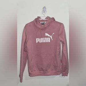 Pink puma classic hoodie size L